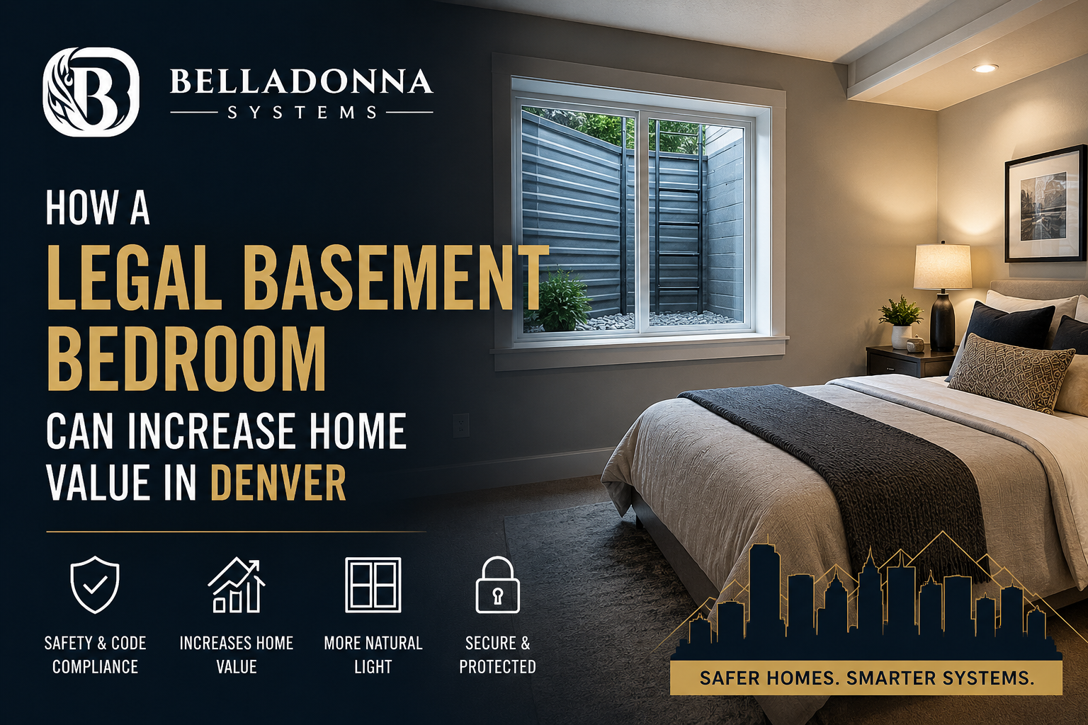 legal basement bedroom in Denver