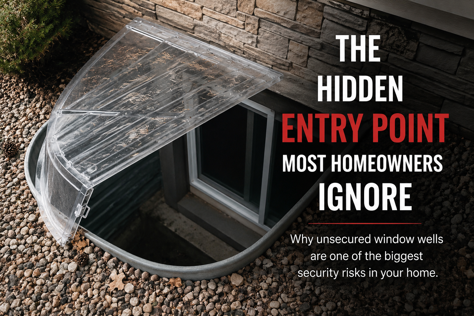 Basement window well security