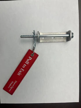 Egress window well cover locks with emergency escape release mechanism shown in image.