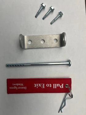 Egress Window Well Cover Locks with Emergency Escape Release – 3 Pack
